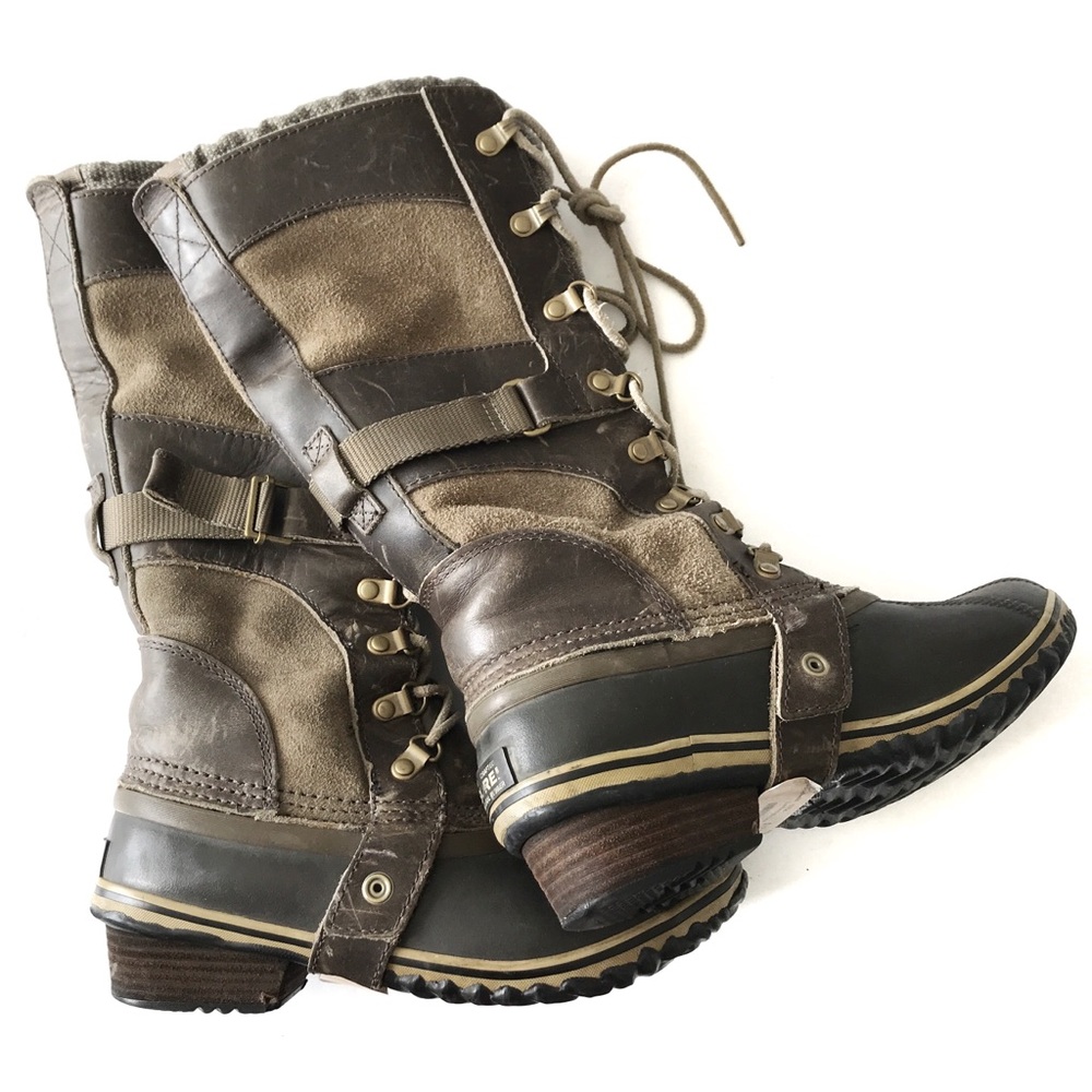 SOLD Sorel Carley Conquest II Leather Boots - Picture 2 of 8